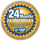 24 month / 24,000 mile nationwide automotive warranty