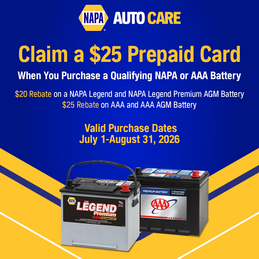 NAPA Battery offer